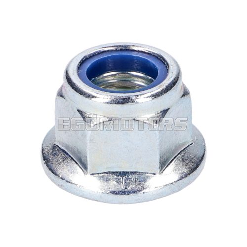 nut w/ flange M12 self locking, zinc plated