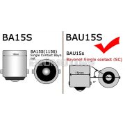 Osram - Flösser index izzó, sárga, 12V 10W, BAU15S