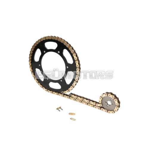 chain kit short 14/62 teeth for Derbi Senda 50 SM DRD, Black Edition