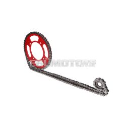 chain kit 11/50 teeth red for Beta RR 50 Motard 05-