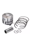 piston set Naraku V.2 50cc 39mm CNC milled piston skirt grooves for 139QMB/QMA
