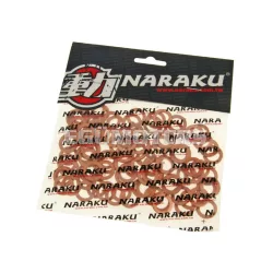 copper seal rings Naraku 10x16x1.5mm 100 pcs