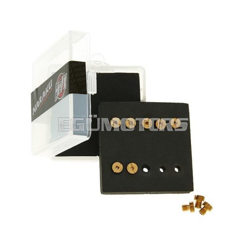 main jet set Naraku for Dellorto carburetor M6 size 90-108 - 10 pcs