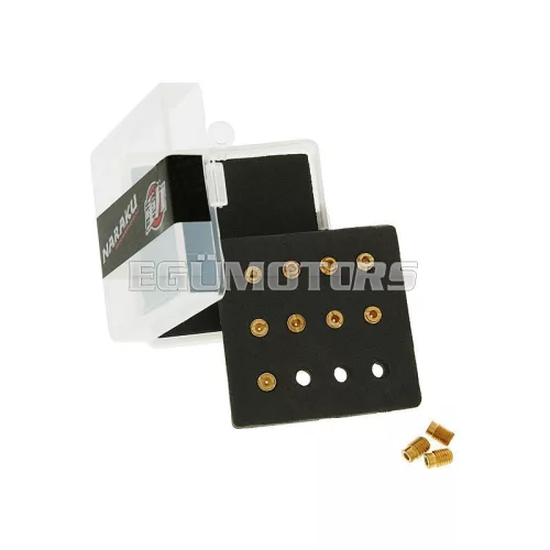 main jet set Naraku M6 for Gurtner carburetor 74-96 - 12 pcs