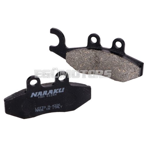Naraku fékbetét organic for Aprilia, Derbi, Gilera, Piaggio, Vespa