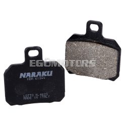   brake pads Naraku organic for Aprilia, Derbi, Peugeot, Gilera, MBK, Malaguti