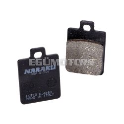 brake pads Naraku organic for Gilera, Piaggio, Vespa