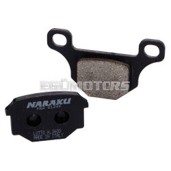   Naraku fékbetét organic az Aprilia RS4, Derbi GPR, Motorhispania RX, Pegasus R50X fékbetétekhez, Rieju MRT