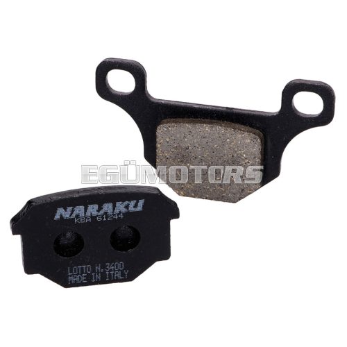 Naraku fékbetét organic az Aprilia RS4, Derbi GPR, Motorhispania RX, Pegasus R50X fékbetétekhez, Rieju MRT