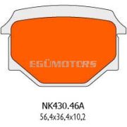 Naraku fékbetét organic az Aprilia RS4, Derbi GPR, Motorhispania RX, Pegasus R50X fékbetétekhez, Rieju MRT