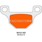 Naraku fékbetét organic az Aprilia RS4, Derbi GPR, Motorhispania RX, Pegasus R50X fékbetétekhez, Rieju MRT