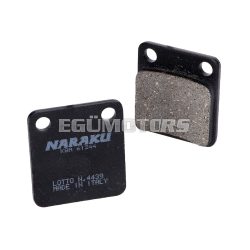   brake pads Naraku organic for Peugeot Vivacity, Hyosung 450, REX, Yamaha YFM