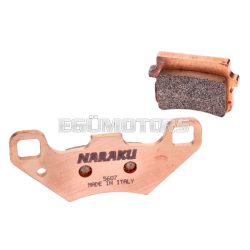   Naraku fékbetétek szinterezett Peugeot XR7/ XP7 50 2T, Motorhispania 10 SM/ Enduro 50 2T, Gun R 50 2T/ 125 4T, TGB Blade 425/ 500/ 600/ 1000
