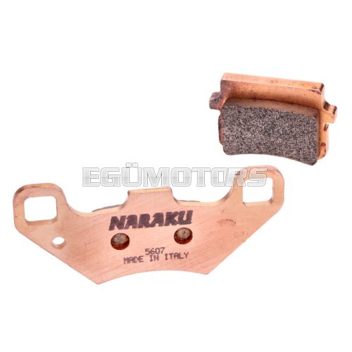 Naraku fékbetétek szinterezett Peugeot XR7/ XP7 50 2T, Motorhispania 10 SM/ Enduro 50 2T, Gun R 50 2T/ 125 4T, TGB Blade 425/ 500/ 600/ 1000