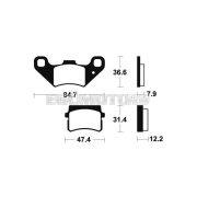 Naraku fékbetétek szinterezett Peugeot XR7/ XP7 50 2T, Motorhispania 10 SM/ Enduro 50 2T, Gun R 50 2T/ 125 4T, TGB Blade 425/ 500/ 600/ 1000