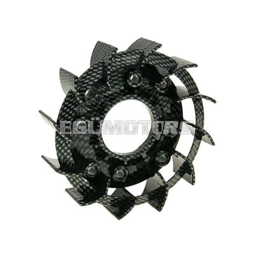 Naraku hűtőventilátor Racing carbon-look Kymco, Baotian, GY6 50, 139QMB