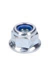 nut w/ flange M8 self locking, zinc plated