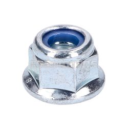 nut w/ flange M8 self locking, zinc plated