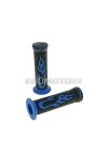 handlebar rubber grip set Flame black, blue