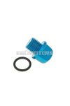 oil filler screw / oil screw plug aluminium blue for Minarelli