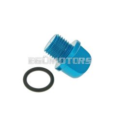   oil filler screw / oil screw plug aluminium blue for Minarelli