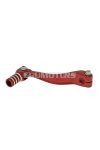 gear shift lever aluminum red for Piaggio / Derbi engine D50B0, EBE off-road, SM