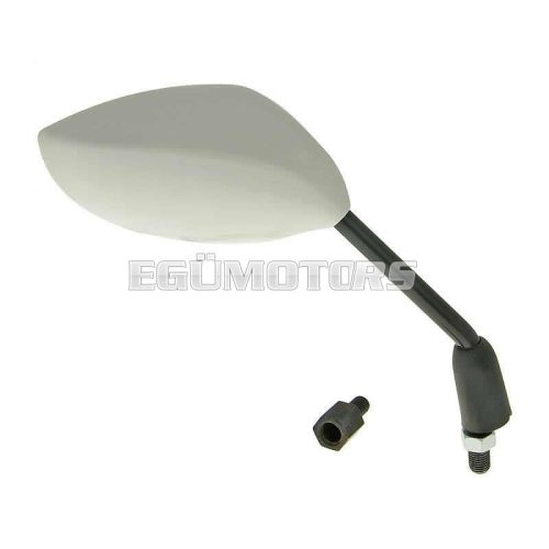 mirror Sport right, M8 / M10 oval white - universal