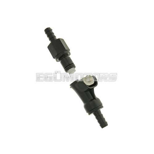 101 Octane Benzincső csatlakozó fekete, 6 mm
