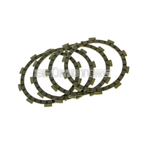 clutch disc set 4-friction plate type for Minarelli AM, Generic, KSR-Moto, Keeway, Motobi, Ride, CPI, 1E40MA, 1E40MB