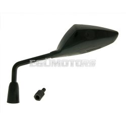   Vparts Tükör Sport bal, M8 / M10 menet (adapter), háromszög alakú, fekete