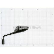 Vparts Tükör Sport bal, M8 / M10 menet (adapter), háromszög alakú, fekete