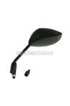 Vparts Tükör Sport bal, M8 / M10 menet (adapter), ovális, fekete