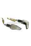 indicator light set M10 thread LED black Sidewinder clear glass