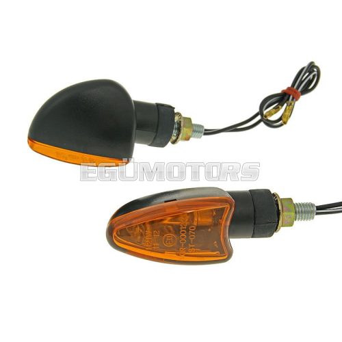 indicator light set M8 thread black Edge orange, short version for Beta RR