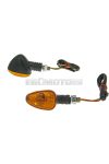 indicator light set M10 thread black Doozy orange, short version