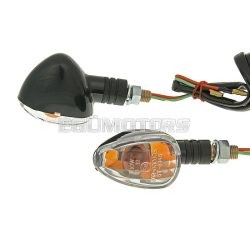   indicator light set M10 thread black Doozy transparent, short version