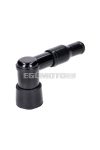 spark plug cap 90° long type, black