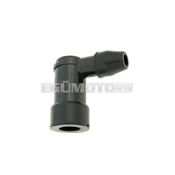 spark plug cap 90° short type, black