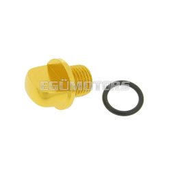   oil filler screw / oil screw plug aluminium gold for Minarelli