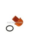 oil filler screw / oil screw plug aluminum orange in color incl. o-ring for Minarelli