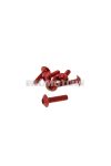 fairing screws hex socket head - anodized aluminum red - set of 6 pcs - M5x20