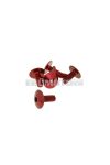 fairing screws hex socket head - anodized aluminum red - set of 6 pcs - M6x15