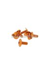 fairing screws hex socket head - anodized aluminum orange - set of 6 pcs - M6x15