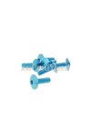 fairing screws hex socket head - anodized aluminum blue - set of 6 pcs - M6x20