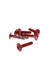 Vparts Idomcsavar hatszögletű imbusz fejjel - anodizált alumínium piros - 6 db - M6x30