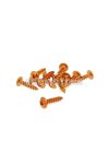 fairing screws anodized aluminum orange - set of 12 pcs - M5x20