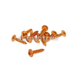   fairing screws anodized aluminum orange - set of 12 pcs - M5x20