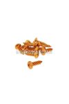 fairing screws anodized aluminum orange - set of 12 pcs - M6x20