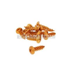   fairing screws anodized aluminum orange - set of 12 pcs - M6x20