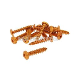   fairing screws anodized aluminum orange - set of 12 pcs - M6x30